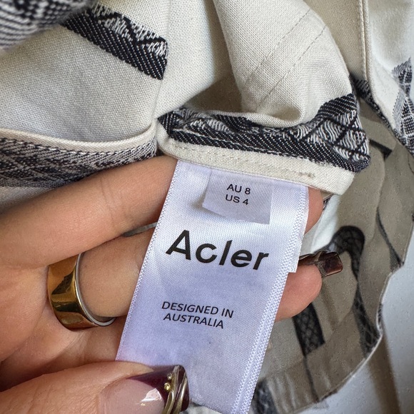 Acler Kingsway Collared Stripe Mini Dress - Picture 6 of 8